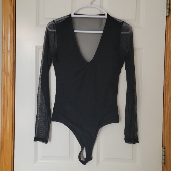 Klassy Network Tops - NWT Klassy Network Mesh Bodysuit